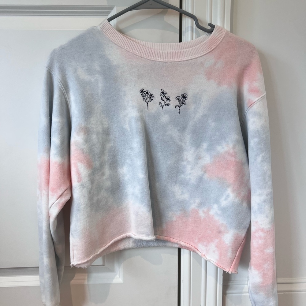 Hollister cropped crewneck